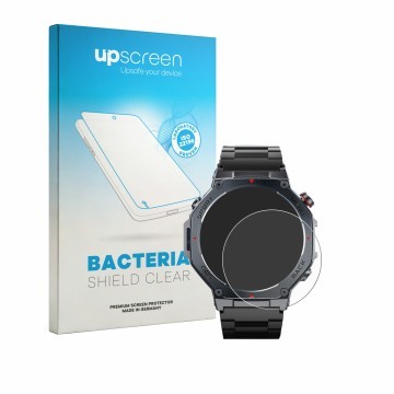 Vorderseite einer Produktverpackung mit dem Markenlogo upscreen. Daneben ist das Gerät Jugeman V20 1.43