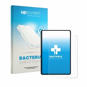 Face avant d’un emballage produit avec le logo de la marque upscreen. À côté, l’appareil iQOO Pad 6 Pro est représenté avec la