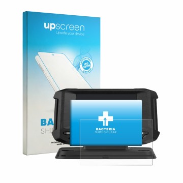 Face avant d’un emballage produit avec le logo de la marque upscreen. À côté, l’appareil Lowrance Eagle 4 est représenté avec 