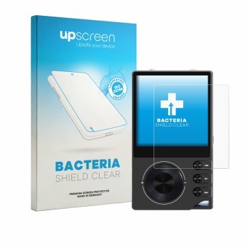 Vorderseite einer Produktverpackung mit dem Markenlogo upscreen. Daneben ist das Gerät Surfans F20 Pro mit dem zugehörigen Dis