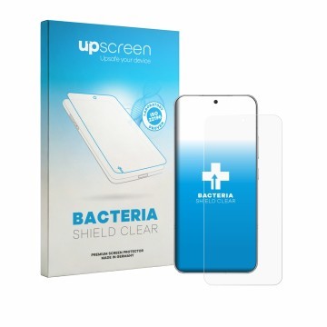 Face avant d’un emballage produit avec le logo de la marque upscreen. À côté, l’appareil Honor Win Turbo est représenté avec l