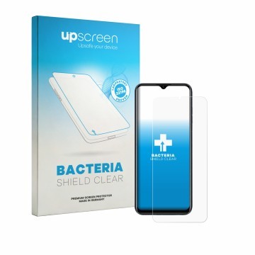 Face avant d’un emballage produit avec le logo de la marque upscreen. À côté, l’appareil Lagenio A10 Pro est représenté avec l