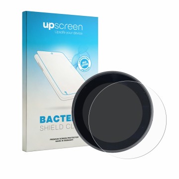 Face avant d’un emballage produit avec le logo de la marque upscreen. À côté, l’appareil Meraki Gen 2 Espresso Machine est rep