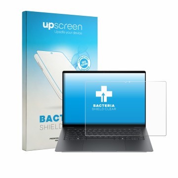 Vorderseite einer Produktverpackung mit dem Markenlogo upscreen. Daneben ist das Gerät HP OmniBook Ultra 14 2026 14-kd0771ngx 
