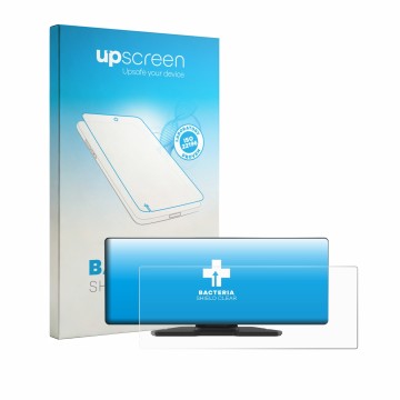 Parte frontale di una confezione del prodotto con il logo del marchio upscreen. Accanto è raffigurato il dispositivo Carpuride
