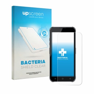 Front side of a product packaging with the brand logo upscreen. Next to it is the device Bluebird VF550 shown with the corresp