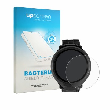 Front side of a product packaging with the brand logo upscreen. Next to it is the device Mares Puck Lite shown with the corres
