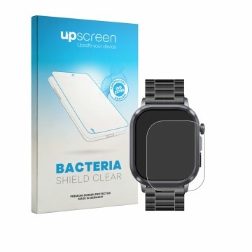 Vorderseite einer Produktverpackung mit dem Markenlogo upscreen. Daneben ist das Gerät Knauermann Pro 4 2026 (rechteckig) mit 