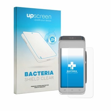 Front side of a product packaging with the brand logo upscreen. Next to it is the device Pax A910S shown with the correspondin