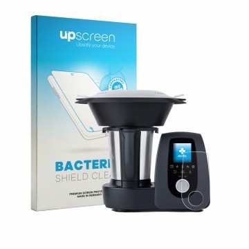 Parte frontal de un envase de producto con el logotipo de la marca upscreen. Al lado se muestra el dispositivo H.Koenig HK8 co