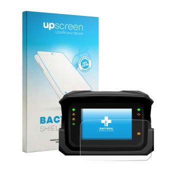 Face avant d’un emballage produit avec le logo de la marque upscreen. À côté, l’appareil Honda NC750X 2025-2026 5