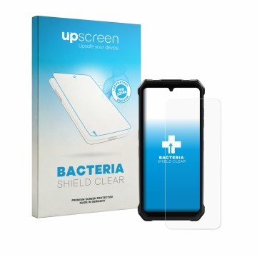 Parte frontale di una confezione del prodotto con il logo del marchio upscreen. Accanto è raffigurato il dispositivo Fossibot 