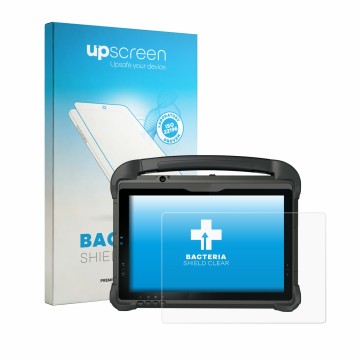 Face avant d’un emballage produit avec le logo de la marque upscreen. À côté, l’appareil DT Research DT301YR est représenté av