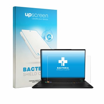 Front side of a product packaging with the brand logo upscreen. Next to it is the device MSI Stealth 18 HX AI shown with the c