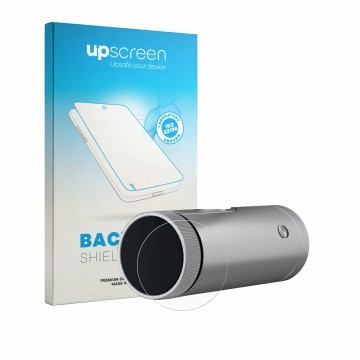 Face avant d’un emballage produit avec le logo de la marque upscreen. À côté, l’appareil SHARK ChillPill 3-in-1 FA022EU est re