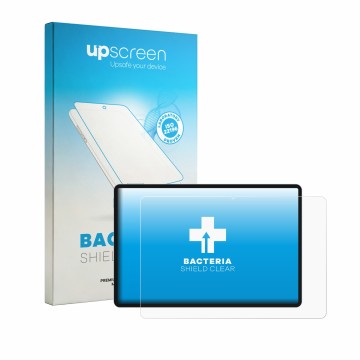 Vorderseite einer Produktverpackung mit dem Markenlogo upscreen. Daneben ist das Gerät Teclast P50 2026 mit dem zugehörigen Di