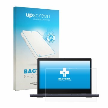 Front side of a product packaging with the brand logo upscreen. Next to it is the device ASUS ExpertBook BR1402 shown with the