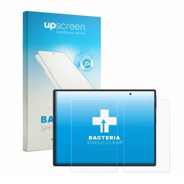 Vorderseite einer Produktverpackung mit dem Markenlogo upscreen. Daneben ist das Gerät Samsung Galaxy Z Fold 8 (Inneres Displa