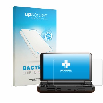 Front side of a product packaging with the brand logo upscreen. Next to it is the device AYN Thor shown with the corresponding