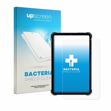 Front side of a product packaging with the brand logo upscreen. Next to it is the device Oukitel RT11 shown with the correspon