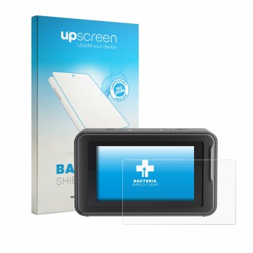 Face avant d’un emballage produit avec le logo de la marque upscreen. À côté, l’appareil Creality Pika est représenté avec la 