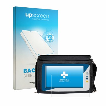 Face avant d’un emballage produit avec le logo de la marque upscreen. À côté, l’appareil Rover EXA 9 est représenté avec la pr