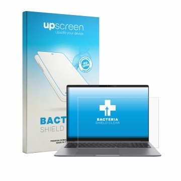 Front side of a product packaging with the brand logo upscreen. Next to it is the device ASUS ExpertBook P5 G2 P5605 shown wit