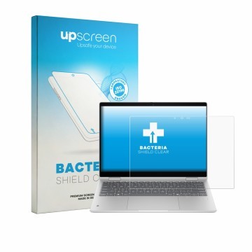 Front side of a product packaging with the brand logo upscreen. Next to it is the device HP ProBook 4 Flip G2i 13“ shown with 
