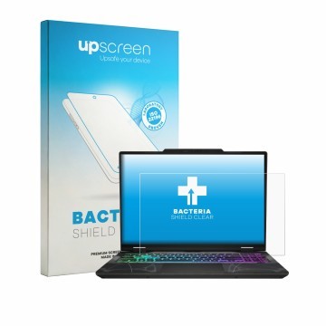 Parte frontale di una confezione del prodotto con il logo del marchio upscreen. Accanto è raffigurato il dispositivo MSI Cybor
