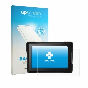 Vorderseite einer Produktverpackung mit dem Markenlogo upscreen. Daneben ist das Gerät Lapiglo 5