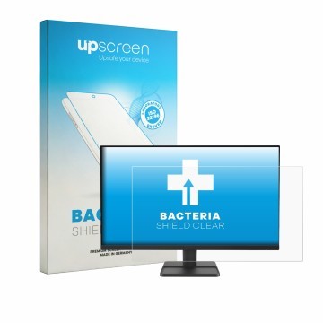 Parte frontale di una confezione del prodotto con il logo del marchio upscreen. Accanto è raffigurato il dispositivo Lenovo LO