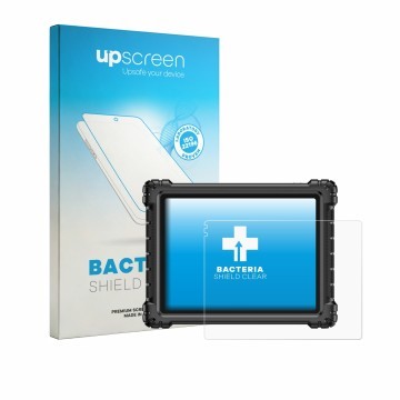 Front side of a product packaging with the brand logo upscreen. Next to it is the device Autel MaxiSys Ultra S2 shown with the