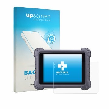 Front side of a product packaging with the brand logo upscreen. Next to it is the device Autel MaxiSys MS909 shown with the co