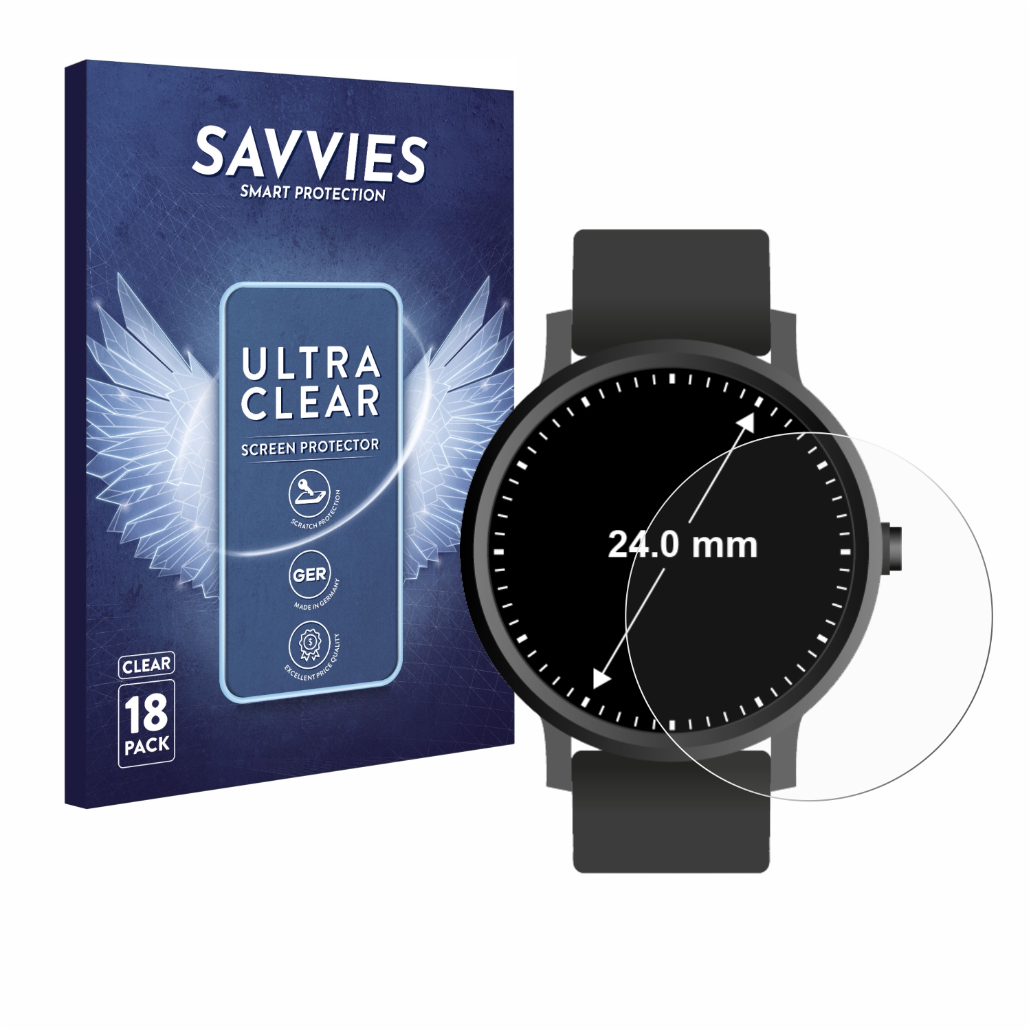 Schutzfolie für Armbanduhren Kreisrund alle Größen - Zdjęcie 143 z 166