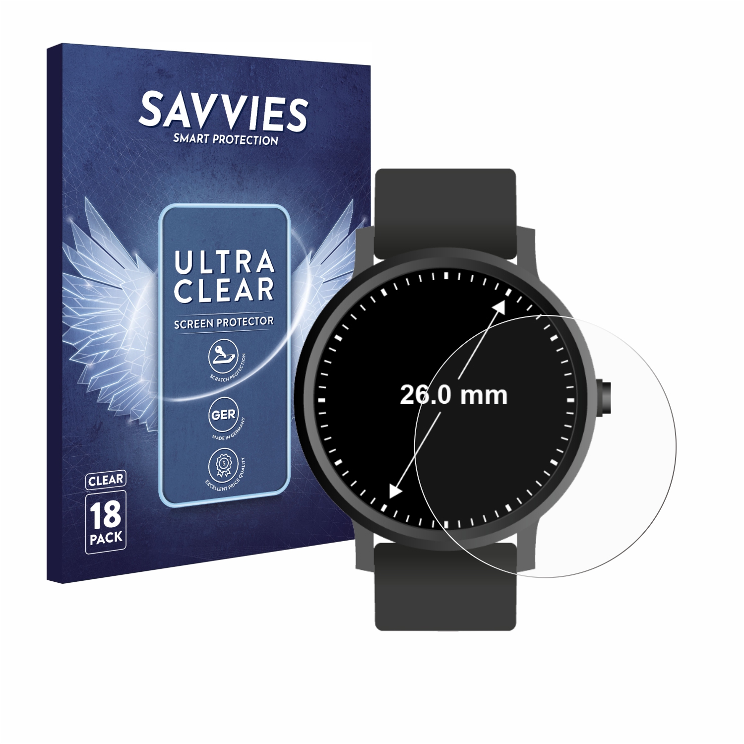 Schutzfolie für Armbanduhren Kreisrund alle Größen - Zdjęcie 138 z 166