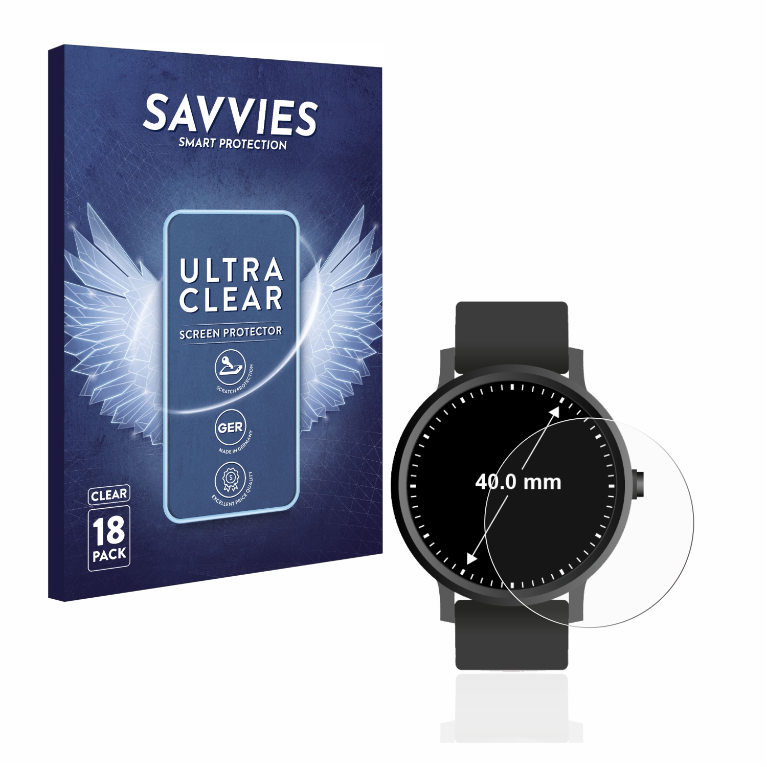 Schutzfolie für Armbanduhren Kreisrund alle Größen - Zdjęcie 13 z 166