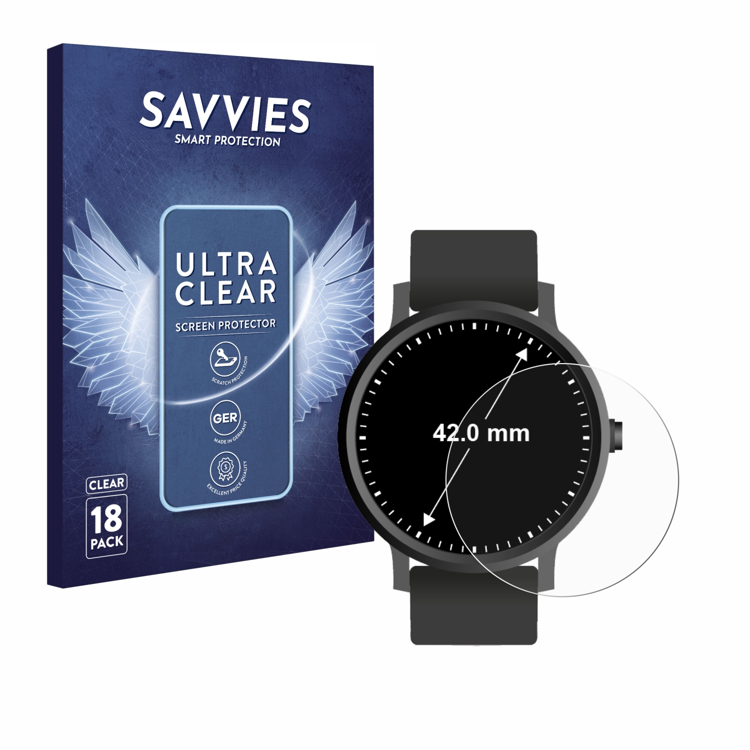 Schutzfolie für Armbanduhren Kreisrund alle Größen - Zdjęcie 33 z 166