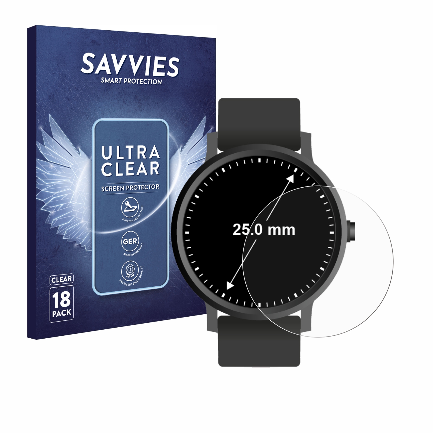 Schutzfolie für Armbanduhren Kreisrund alle Größen - Zdjęcie 63 z 166