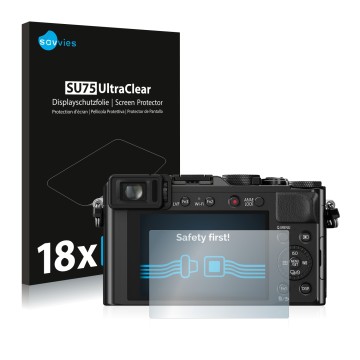 Parte frontale di una confezione del prodotto con il logo del marchio Savvies. Accanto è raffigurato il dispositivo Panasonic 