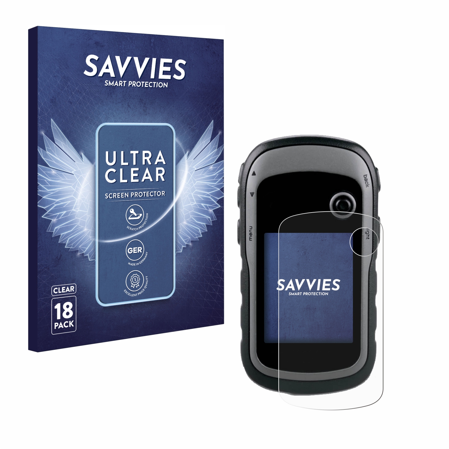 2x brotect protector de pantalla claro Garmin etrex 20x lámina protectora