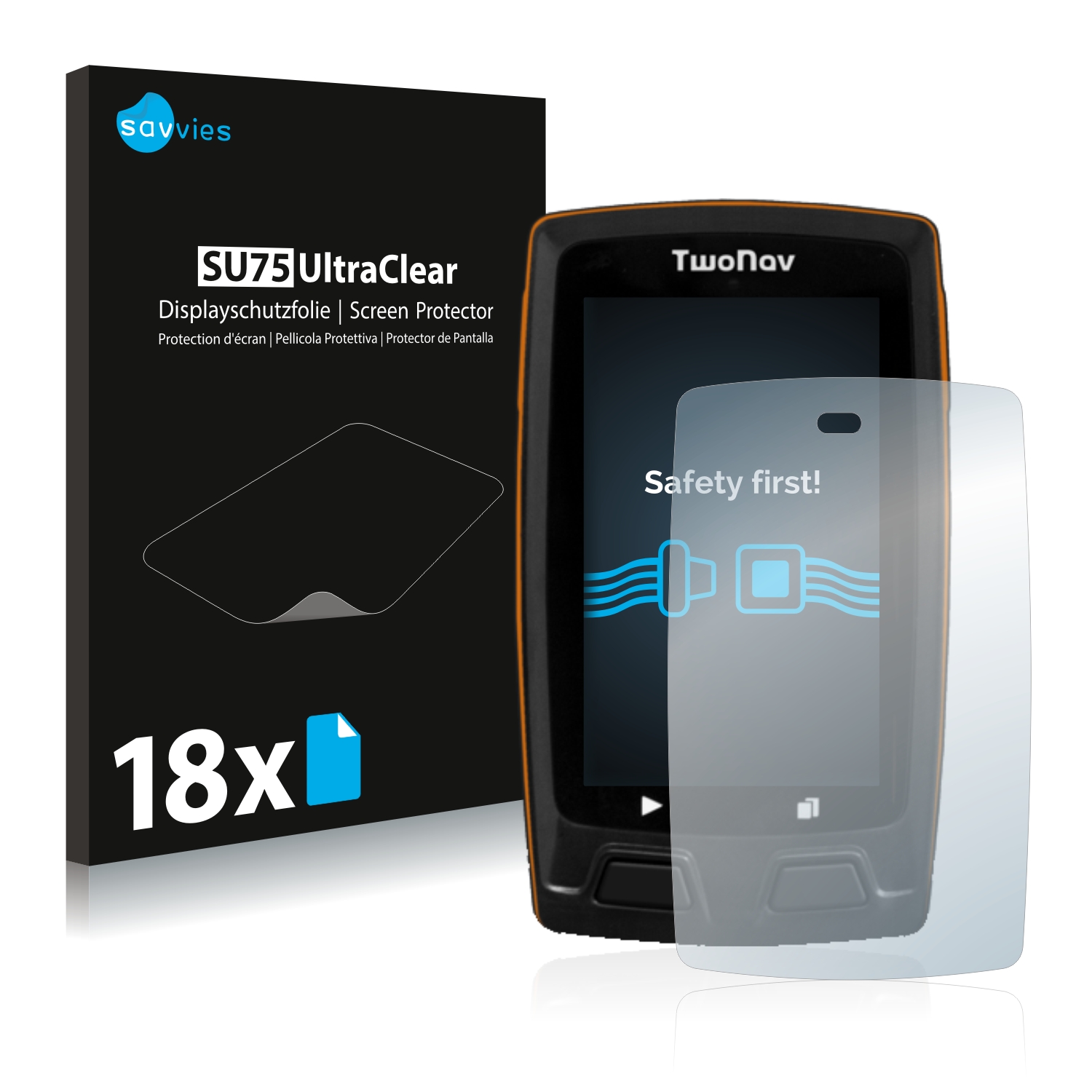 2x Twonav Sportiva films de protection d/'écran Mat Antireflet