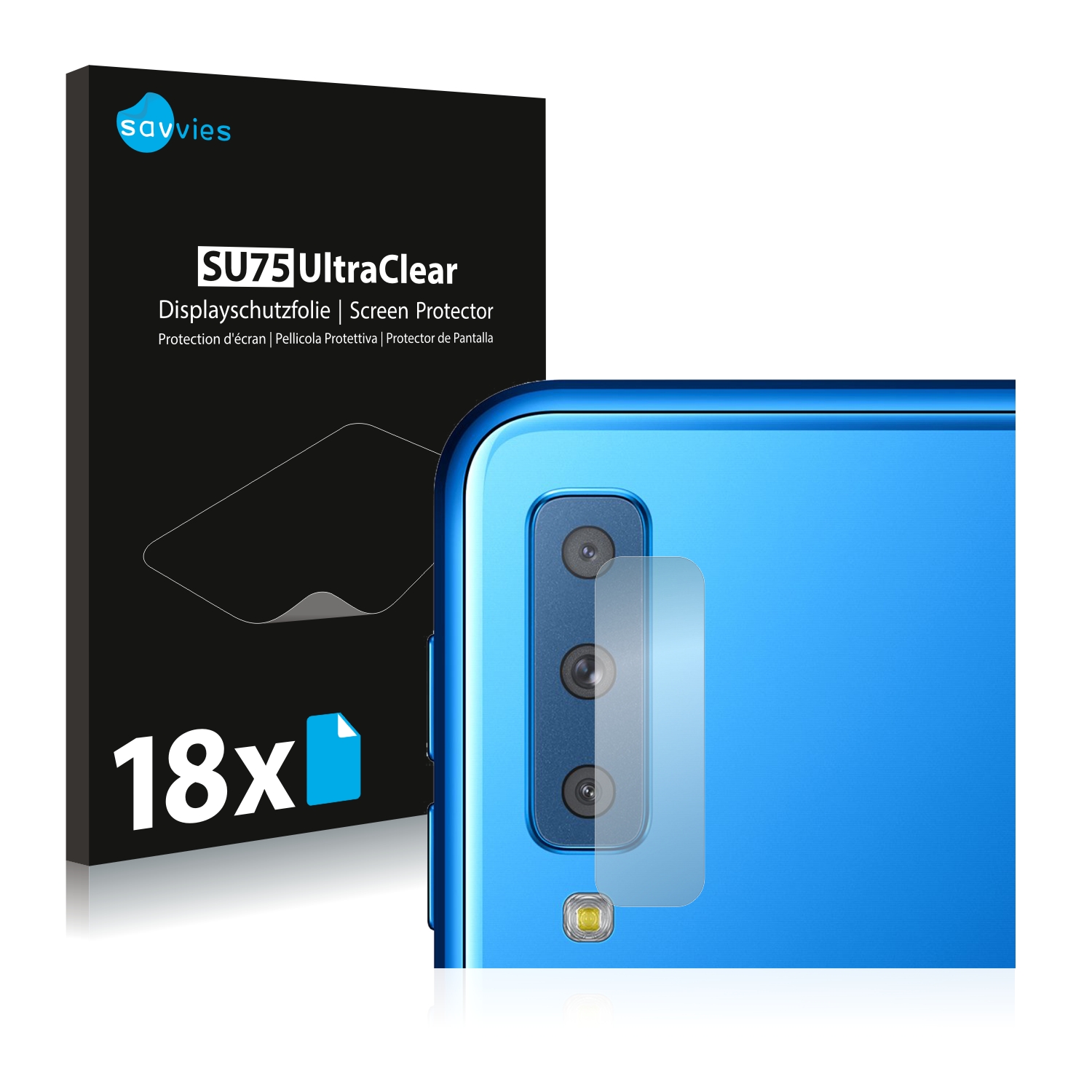 18x Savvies Screen Protector for Samsung Galaxy A7 2018 (ONLY 