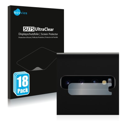 Parte frontale di una confezione del prodotto con il logo del marchio Savvies. Accanto è raffigurato il dispositivo Samsung Ga