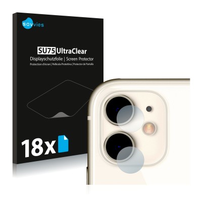 Parte frontale di una confezione del prodotto con il logo del marchio Savvies. Accanto è raffigurato il dispositivo Apple iPho