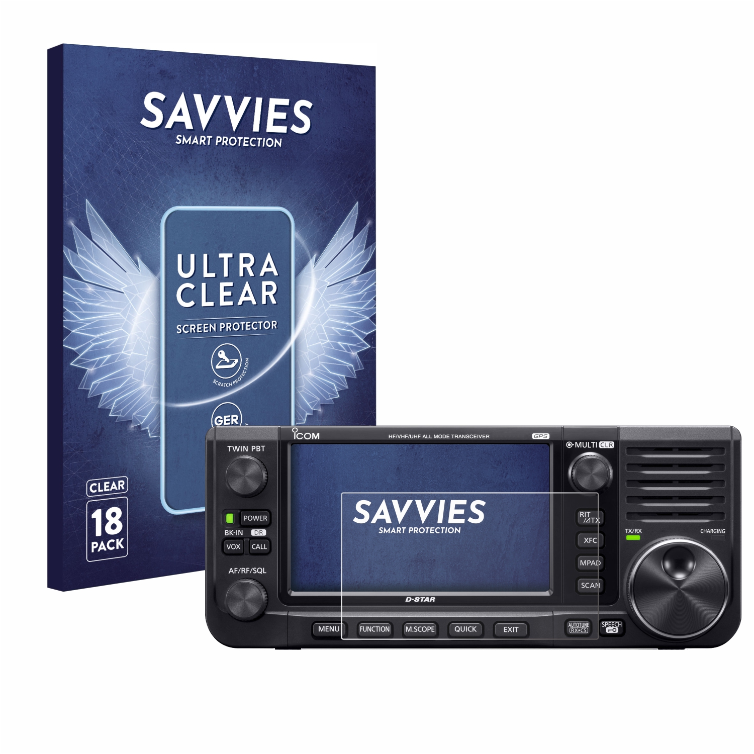 18 Pièces Savvies Film de protection d'écran pour Icom IC-705 ...