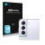 Front side of a product packaging with the brand logo Savvies. Next to it is the device Samsung Galaxy S21 Plus 5G (ONLY Camer
