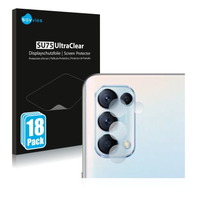 Front side of a product packaging with the brand logo Savvies. Next to it is the device Oppo Find X3 Lite (ONLY Camera Lens) s