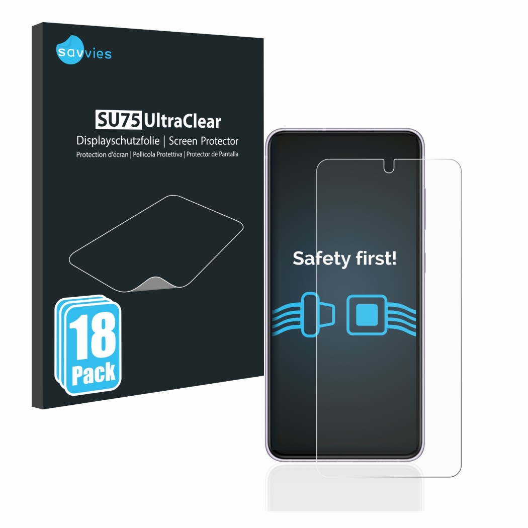 18x Savvies SU75 Film de protection d'écran pour Samsung Galaxy S21 FE 5G