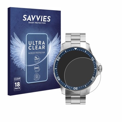Parte frontal de un envase de producto con el logotipo de la marca Savvies. Al lado se muestra el dispositivo Withings ScanWat