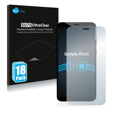 Front side of a product packaging with the brand logo Savvies. Next to it is the device Pine64 PinePhone Pro Explorer Edition 